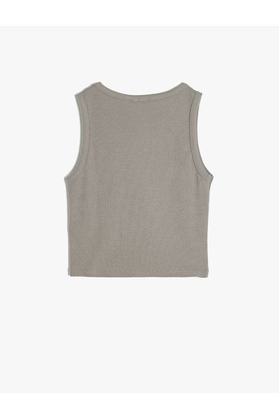 Koton Sleeveless Crew Neck Crop Women's Tank Top