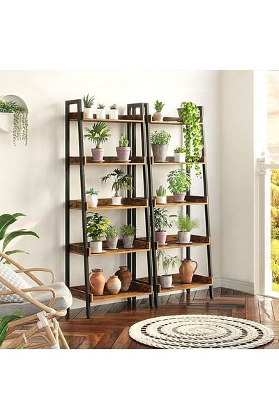 micasa 5-Tier Melamine Top Freestanding Bookshelf SJ-584C