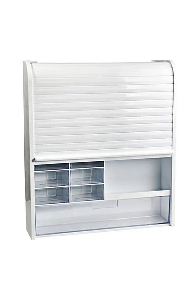 Prima Nova Wall Mounted Modern Bathroom Medicine Cabinet with Shutters
