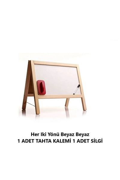 de mavera White Mini Writing Board - Preschool Table Top (Both Aspects)