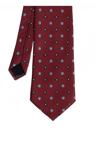 CROATE Burgundy Soft Cotton Fabric Tie