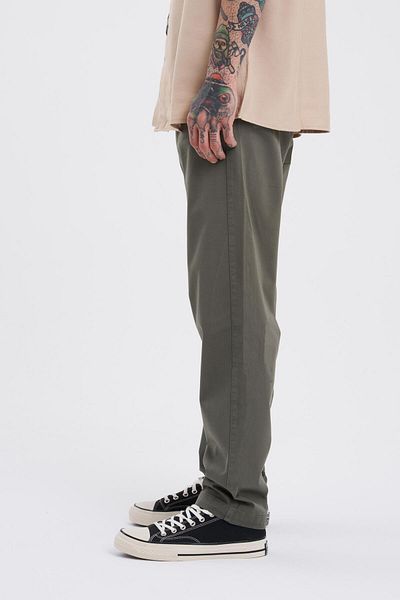 Machinist Ανδρικό Basic Solid Khaki Jean Παντελόνι
