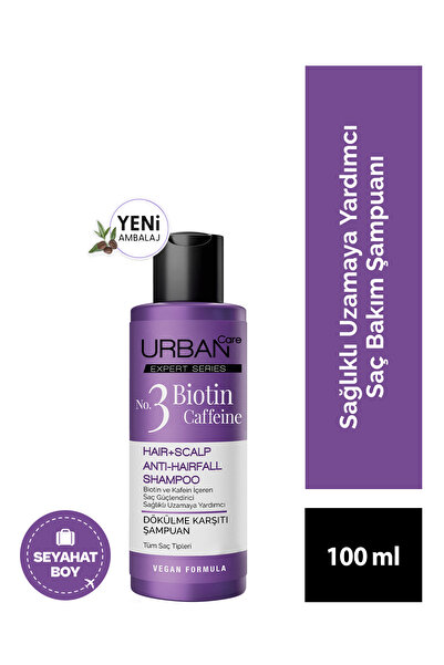 Urban Care Expert Biotin Kafein Dökülme Karşıtı Hızlı Uzamaya Yardımcı Saç Ba...