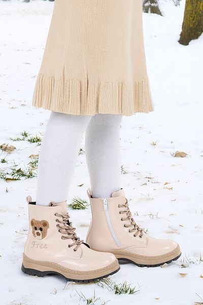 KARAMAZI Karamazı Kids Thermo Sole Girl's Boots 625 Ζαρωμένο δέρμα