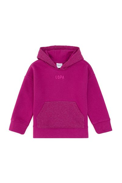 U.S. Polo Assn. Fuchsia Hooded Sweatshirt for Girls - 50290706 -Vr023