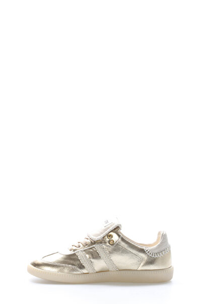 TUGERDİ Tugerdi Altın Hakiki Deri Bağcıklı Termo Taban Kaliteli Kadın Casual Ayakkabı TG0916726100698