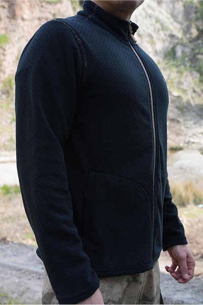 Wolftrap Tactical Hazal Black Honeycomb Fleece Jacket