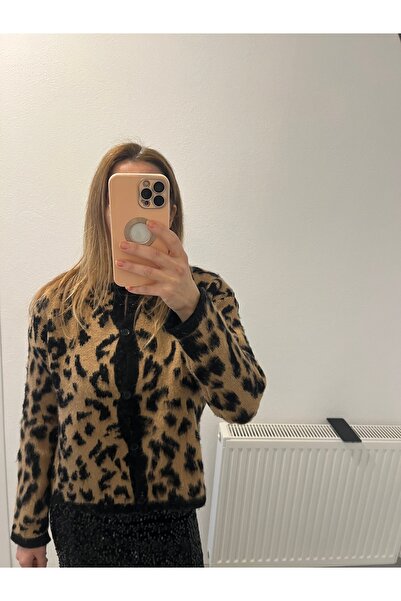Miyu Leopar Model Hırka