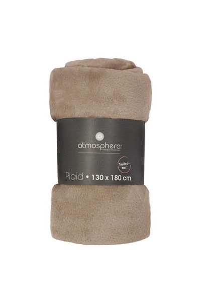 Atmosphera Plain Rectangular Blanket 130 x 180cm 156047D