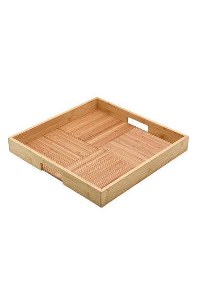 Bien Servi High Quality Square Shaped Bamboo Serving Tray