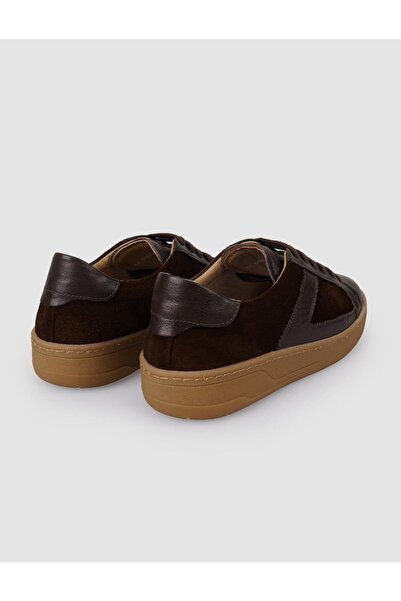 Cabani %100 Hakiki Süet Deri Kahverengi Kadın Spor Ayakkabı