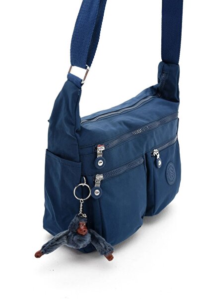 Sanmorris Sn 3023 Синя сумка через плече - Водостійка, багатосекційна сумка через плече з крихким ручкою