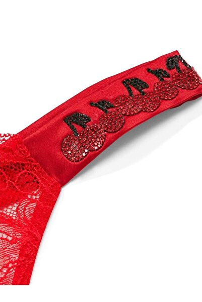 Victoria's Secret Yumuşak Dantelli Işıltılı Askılı Tanga Külot