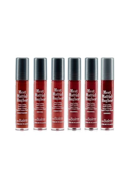 the balm Set of 6 mini TheBalm Meet Matte Hughes Liquid Rouge Lipstick-09 Vol