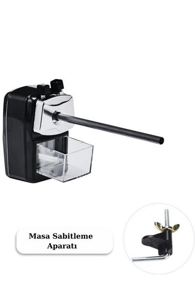 Mas Type a Metal Pencil Sharpener with Lever - Small Black 6730