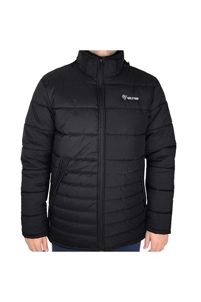Wolftrap Tactical Καπιτονέ παλτό Wolftrap με κουκούλα μαύρο