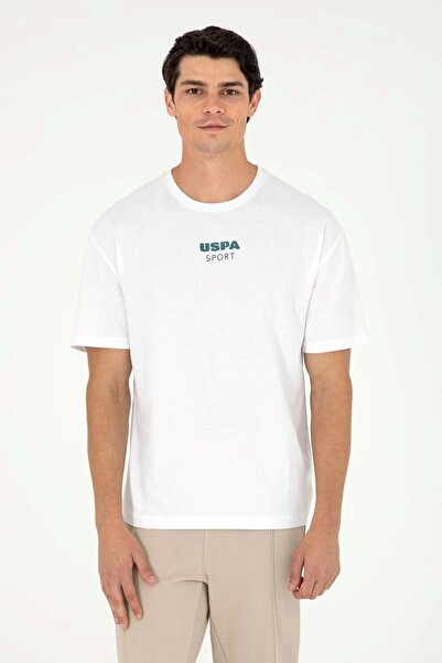 U.S. Polo Assn. Πόλο Η.Π.Α 1825577 Μπλουζάκι Comfort Fit 100% Cotton - Λευκό - L - ST07961-Λευκό-L