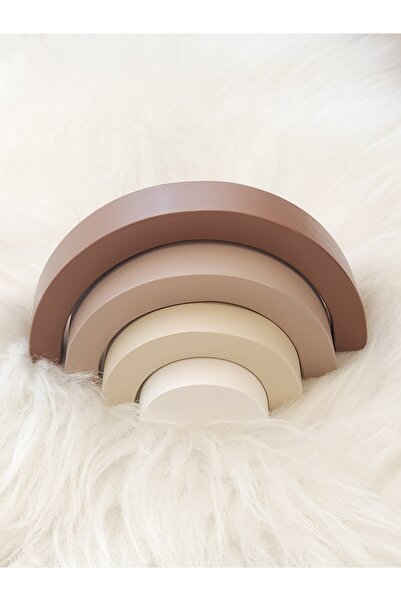 Yoyowoods Waldorf Ahşap Gökkuşağı 4 Lü- Dekoratif Ahşap Oyuncak