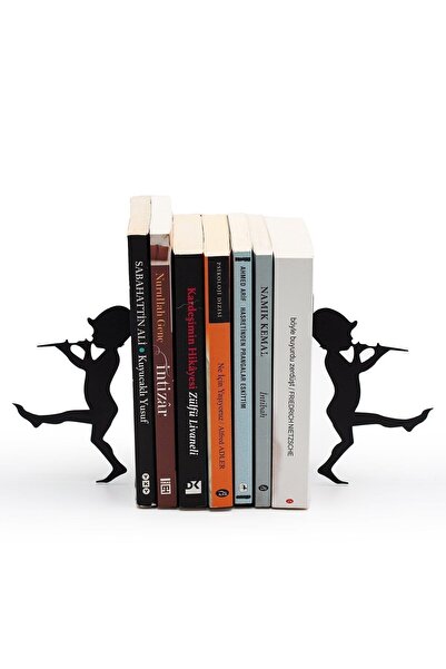 MAVİ TREND Μεταλλική θήκη βιβλίων με φιγούρα μαύρου άντρα και ζωνάρι