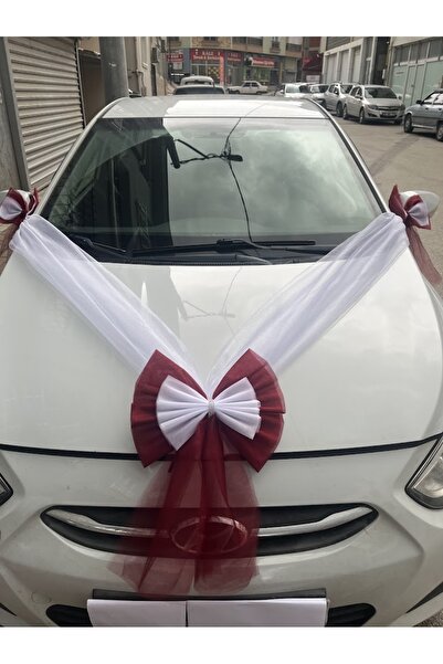 ecrin tuhafiye hobi Pratik Düğün Arabası Süsleme Seti - Gelin Arabası Süsü - Konvoy Süsü