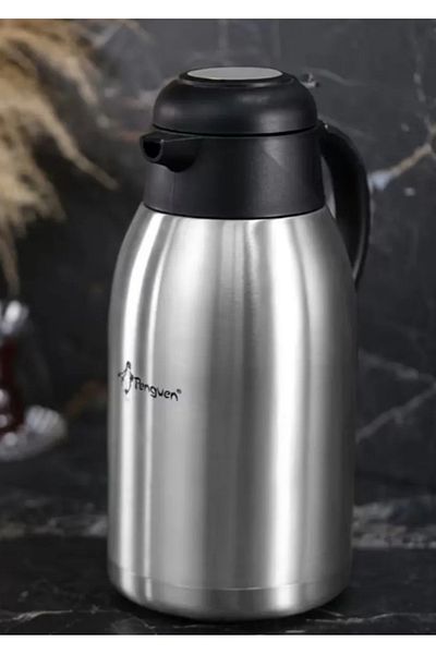 Penguen 2.5 Liter Stainless Steel Tea Thermos - Inside and Outside 304 Model