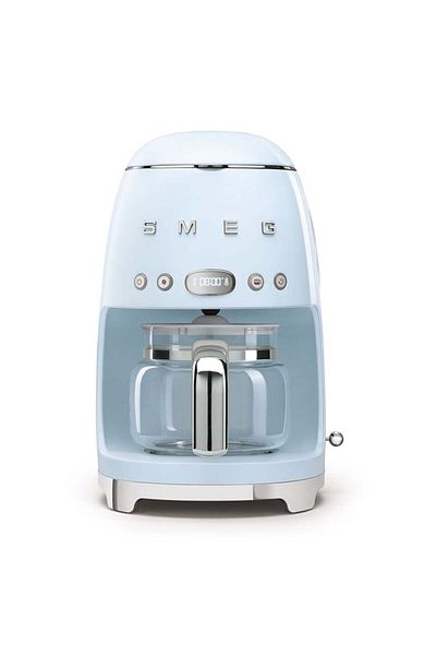 SMEG 50's Style Retro Pastel Blue Filter Coffee Machine Dcf02Pbeu