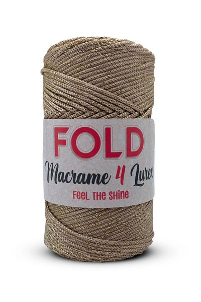 FOLD No:4 Λάμψη Πολυεστέρα Μακράμε - Καφέ, 31 Μοντέλο, 2 Mm Σπάγκος, 200 γρ 230 Μ Σουπλά Σπάγκος Τσάντα