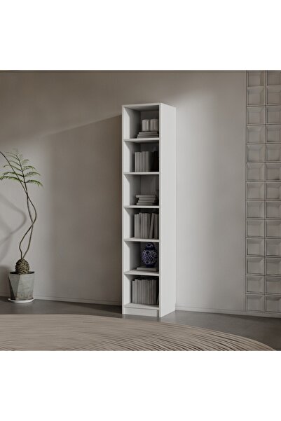 RAFKESTİR TOSCO SUNTALAM KİTAPLIK ( 200 X 40 X 40 ) BEYAZ ( MAT )