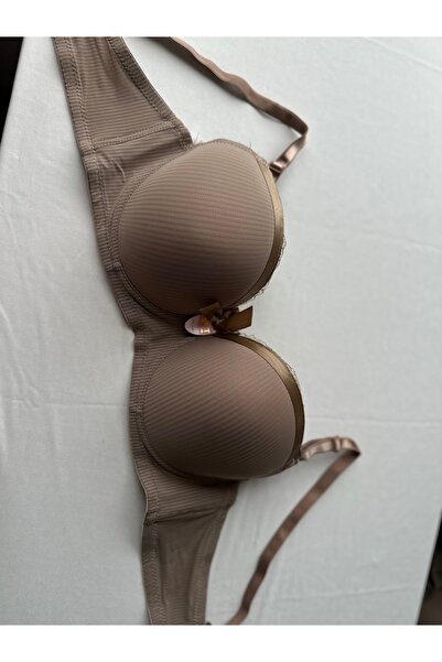 UMT Underwear C Cup Dolgusuz Şerit Ve Dantel Detaylı Sütyen