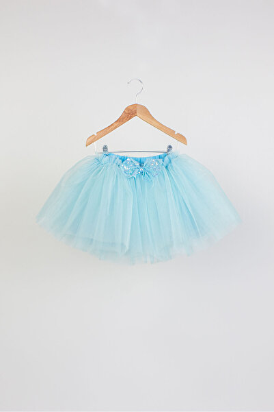 DUCA Parıltılı Pullu Crop Ve Kabarık Tütü Etek Ikili Takım