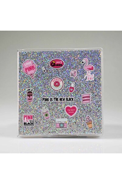 4nio СІРИЙ З СИНІМ ПИНКОМ МАЛИЙ ЗАПИСНИК