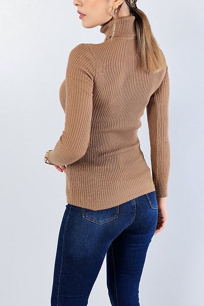 NİSUM MODA Плетено яке с риболовна яка NİSUM