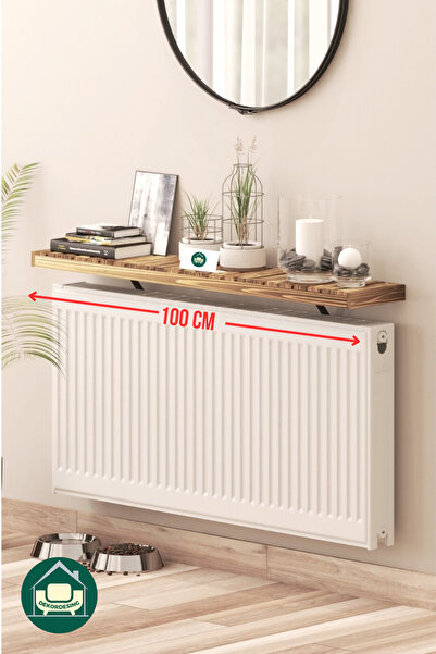 DEKOR MOBİLYACIM Montajsız Petek Üstü Uçan Raf Dresuar Kalorifer Peteği Rafı ...