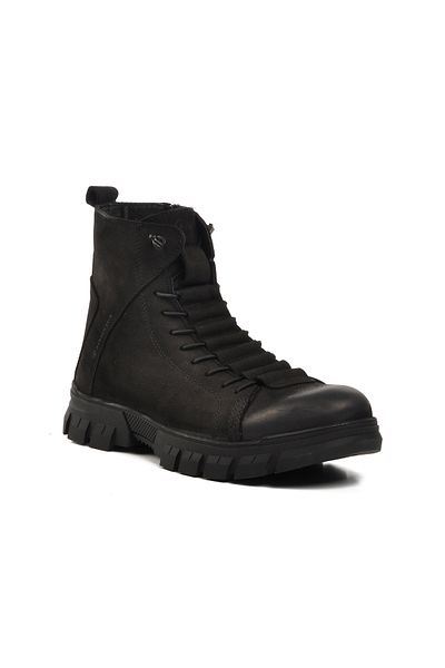 Hammer Jack Μαύρα ανδρικά μποτάκια Nubuck