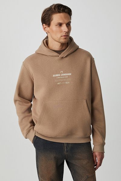 GRIMELANGE Santillana Men's Soft Fleece Inside Mink Sweatshirt