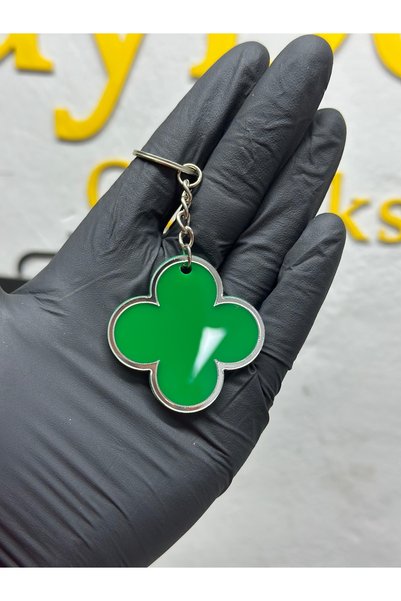 3dbaydesign Clover Keychain(Green-Chrome)