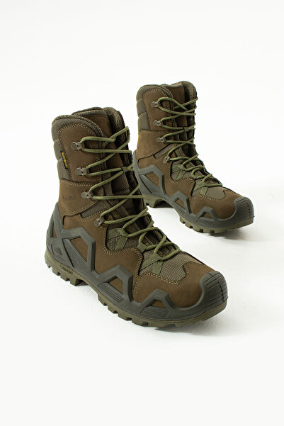 SINGLE SWORD SS603 Su Geçirmez Bağcıklı Tactical/Outdoor Kışlık Askeri Uzun Haki Çöl Botu