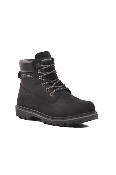 Hammer Jack Μαύρα ανδρικά μποτάκια Nubuck
