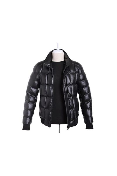 Brango Men's Leather Comfortable Cut Coat