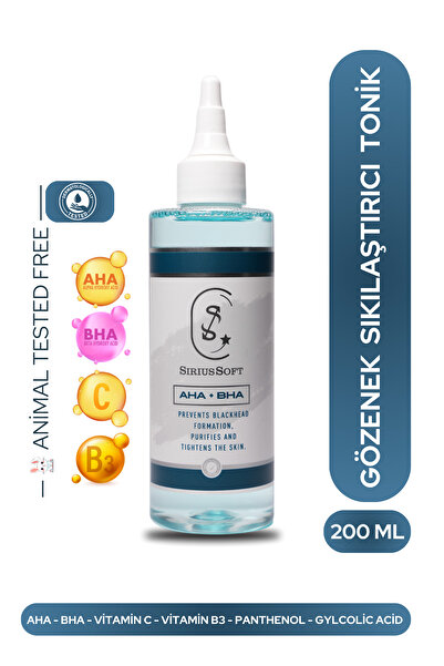SiriusSoft Gözenek Sıkılaştırıcı Tonik - Arındırıcı, Kararma Karşıtı Ve Peeli...