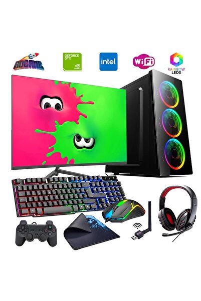COLLECT INTEL I5 4N 8GB 480GB SSD 4GB GT740 24" Monitörlü Oyun Bilgisayarı (Gaming SET)