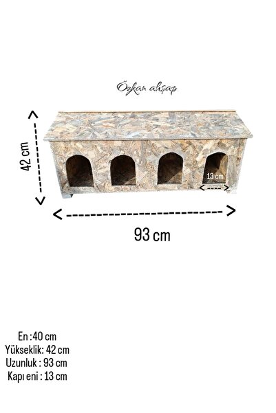 özkan ahşap Lüx Ahşap kedi kulübesi ,çoklu , rüzgar siperi , dış mekan kedi evi Özkan ahşap