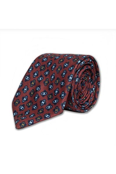 CROATE Burgundy Soft Cotton Fabric Tie