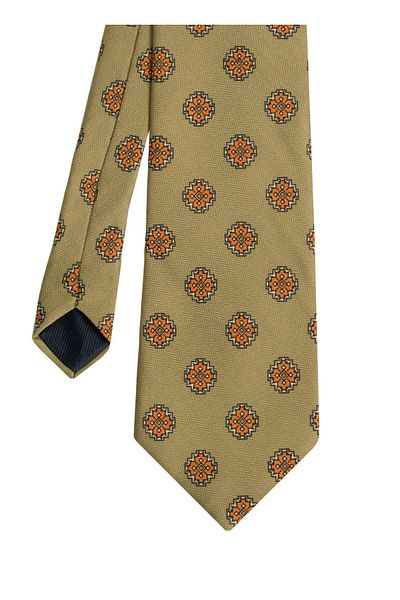 CROATE Cream Soft Cotton Fabric Tie