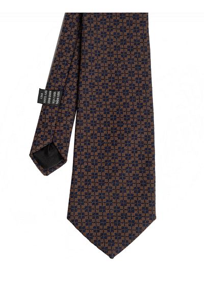 CROATE Brown Soft Cotton Fabric Tie