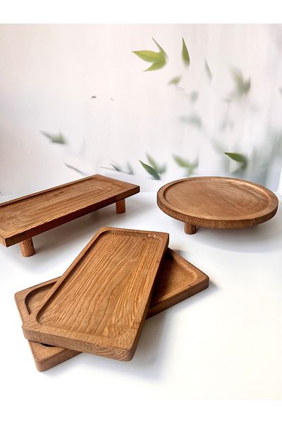 Mottogo Dark Wood Presentation Holder Set 4 Pieces