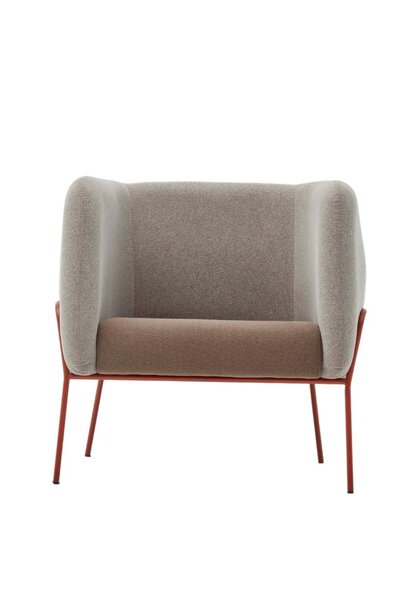 BEKALIVING Lucia Rose Metal Ayak Kahverengi Berjer