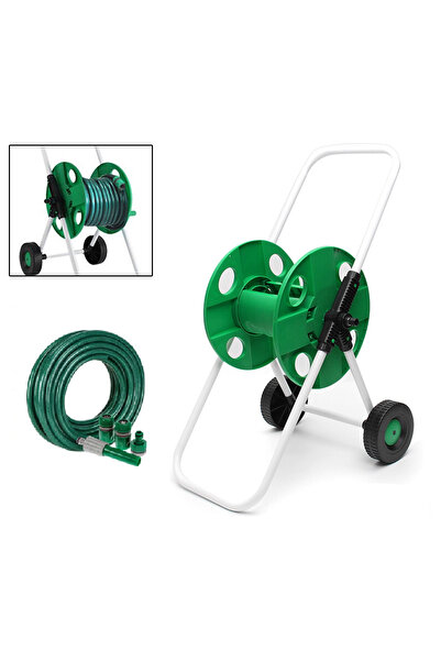 Venoa Meteor Vdm35 Kırılmaz Örgülü Tekerlek Makaralı Bahçe Su Hortumu 35 Mt 6...