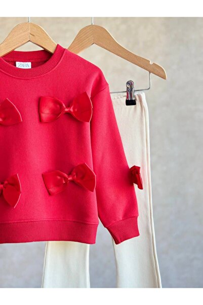 2kids2mom Kurdele Detaylı Sweatsirt ve Tayt Takım