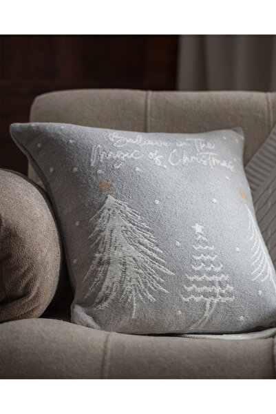 Madame Coco Neveste Throw Pillow Cover - Grey/White - 45X45 cm